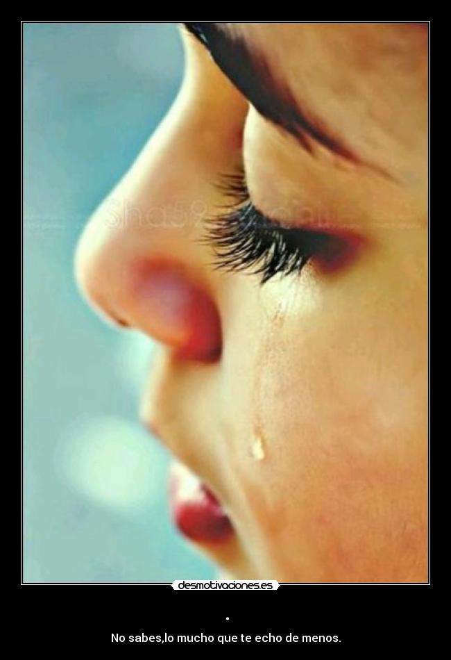 . - No sabes,lo mucho que te echo de menos.