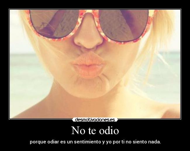 No te odio -