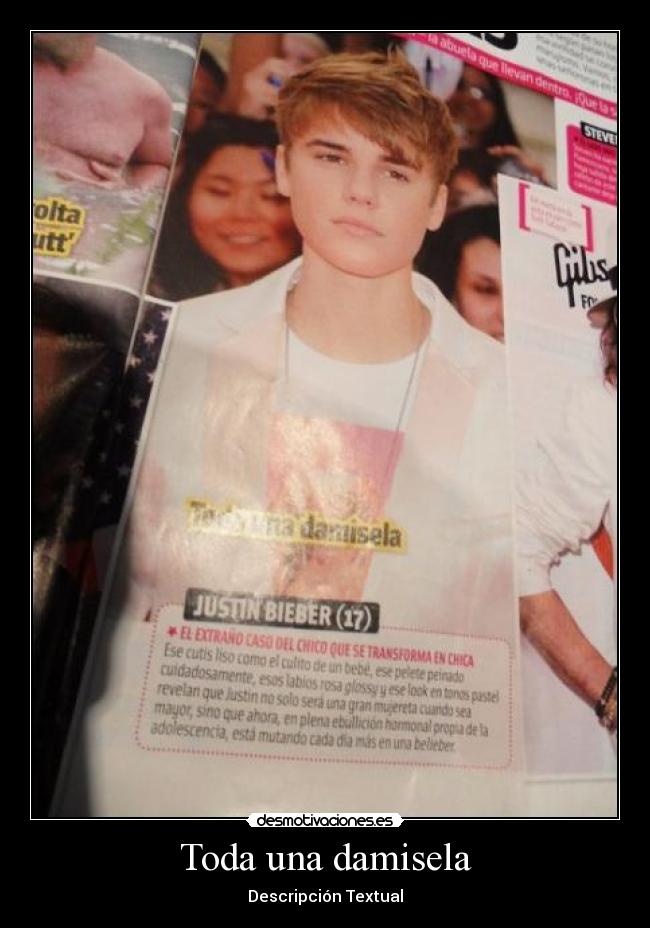 Toda una damisela - Descripción Textual