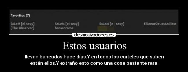 Estos usuarios -