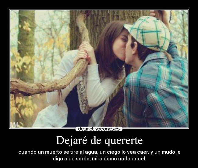 Dejaré de quererte -