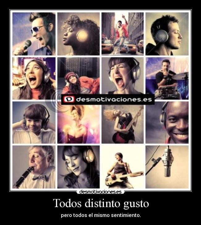 Todos distinto gusto -