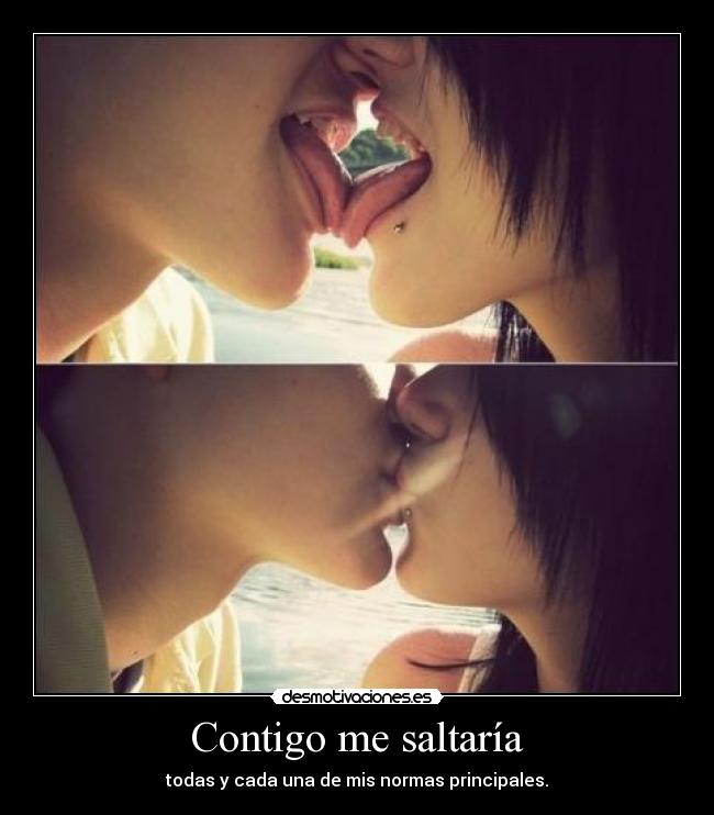 Contigo me saltaría -