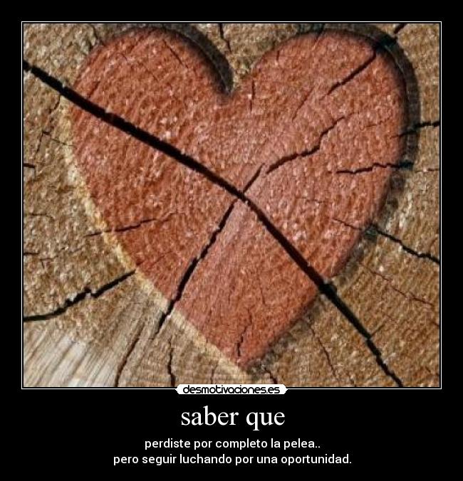 saber que - 