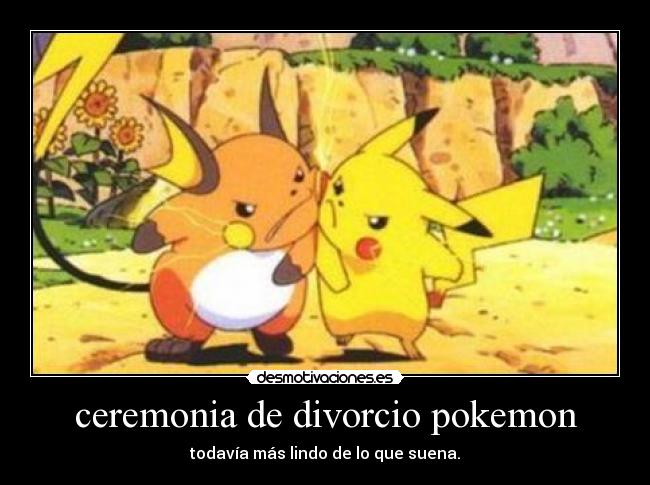 ceremonia de divorcio pokemon -