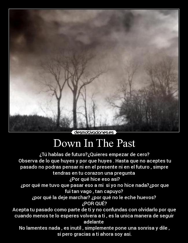 Down In The Past - 