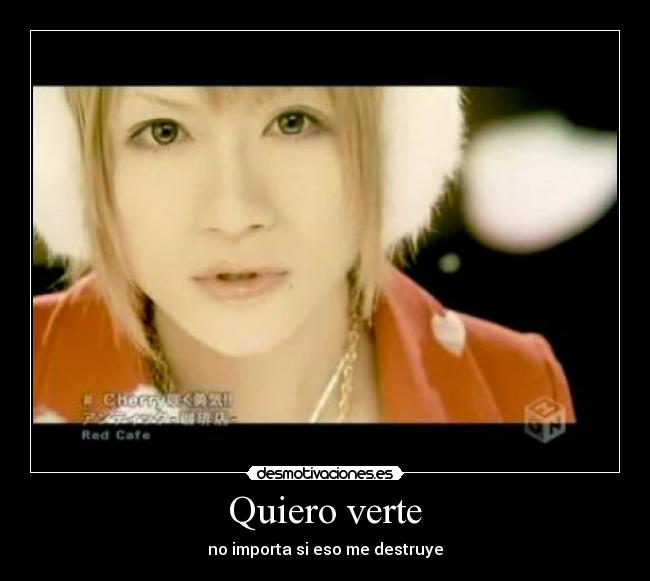 Quiero verte - no importa si eso me destruye