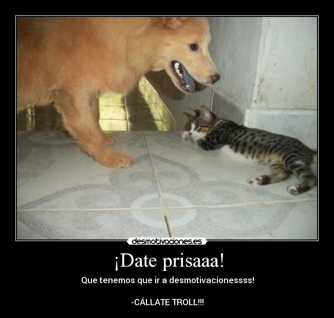 ¡Date prisaaa! -