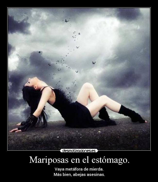 Mariposas en el estómago. -