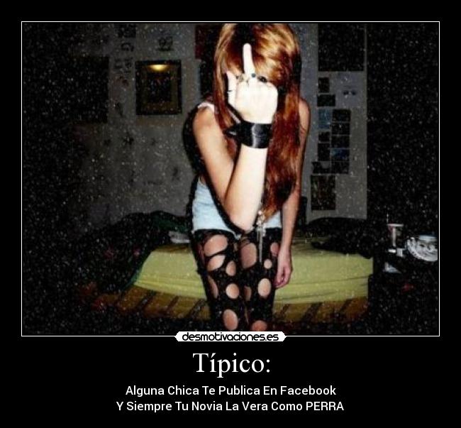 Típico: - Alguna Chica Te Publica En Facebook
Y Siempre Tu Novia La Vera Como PERRA