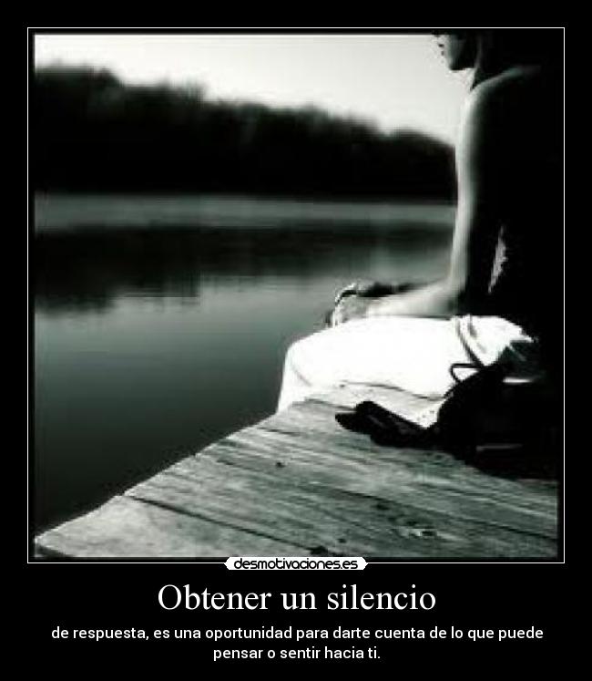Obtener un silencio -