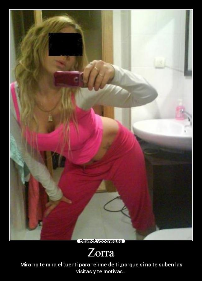 Zorra - Mira no te mira el tuenti para reirme de ti ,porque si no te suben las
visitas y te motivas...