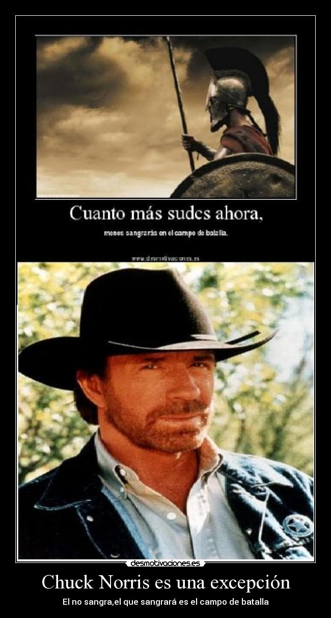 Chuck Norris es una excepción -