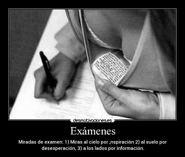 carteles examenes kaatth desmotivaciones