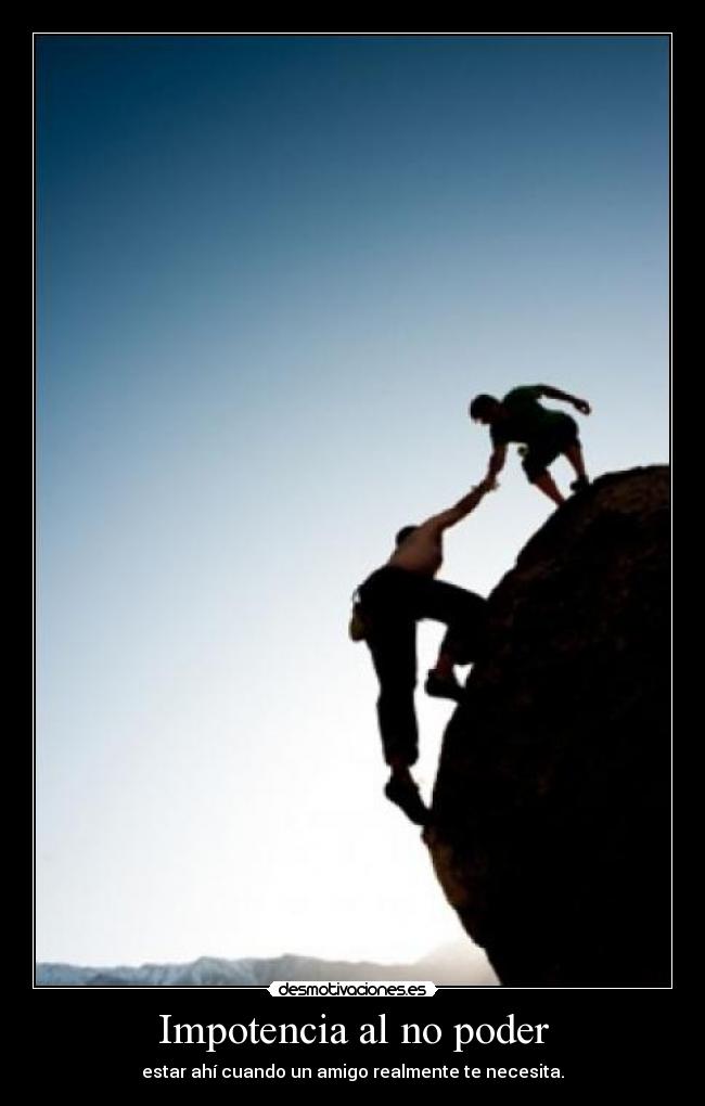 Impotencia al no poder -