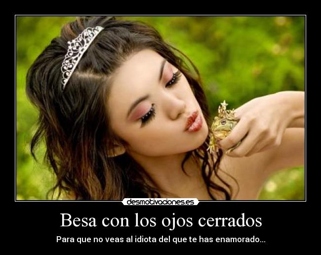 carteles beso desmotivaciones