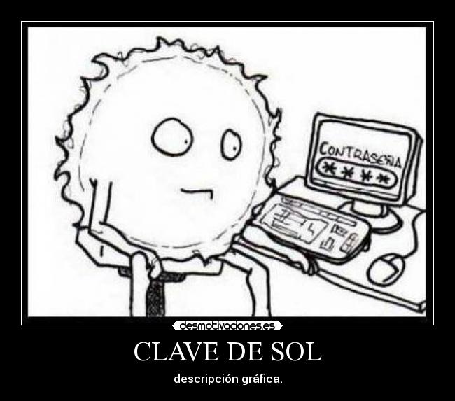 CLAVE DE SOL - descripción gráfica.