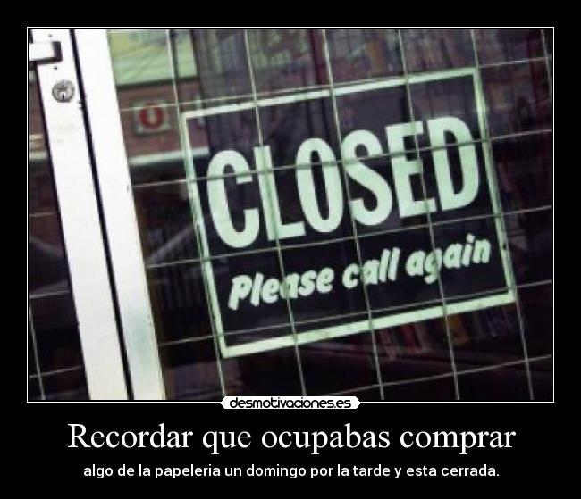 Recordar que ocupabas comprar - 