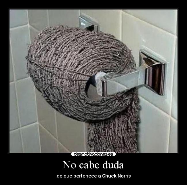 No cabe duda - de que pertenece a Chuck Norris