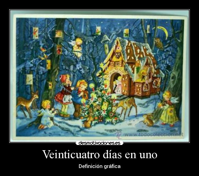 Veinticuatro días en uno - Definición gráfica