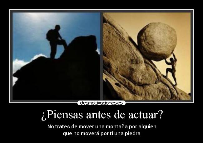 ¿Piensas antes de actuar? - 