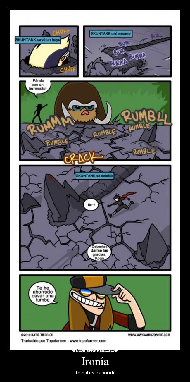 Ironía - Te estás pasando