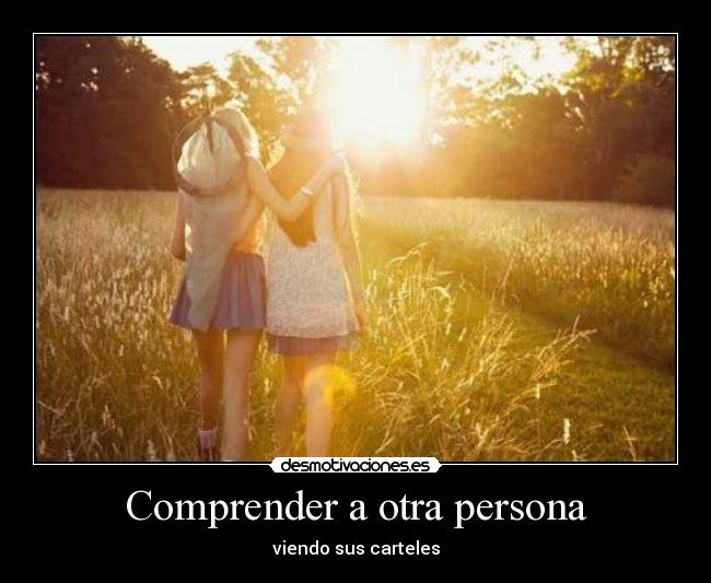 Comprender a otra persona -