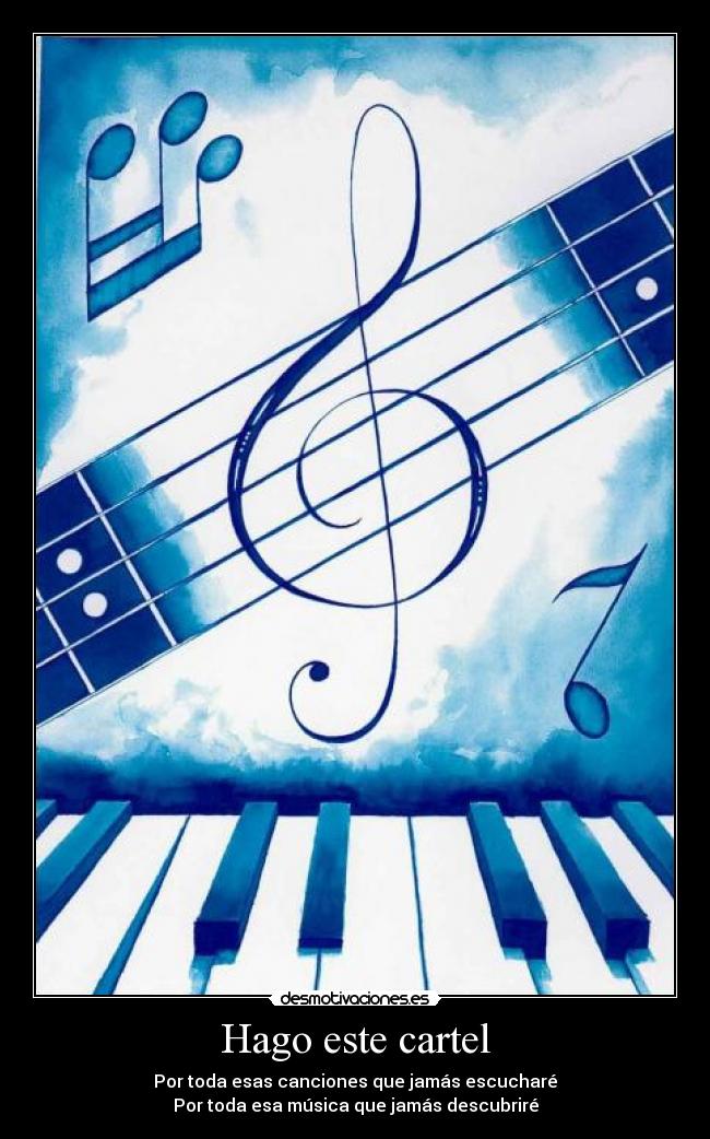 Hago este cartel -