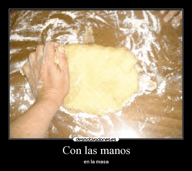 Con las manos -