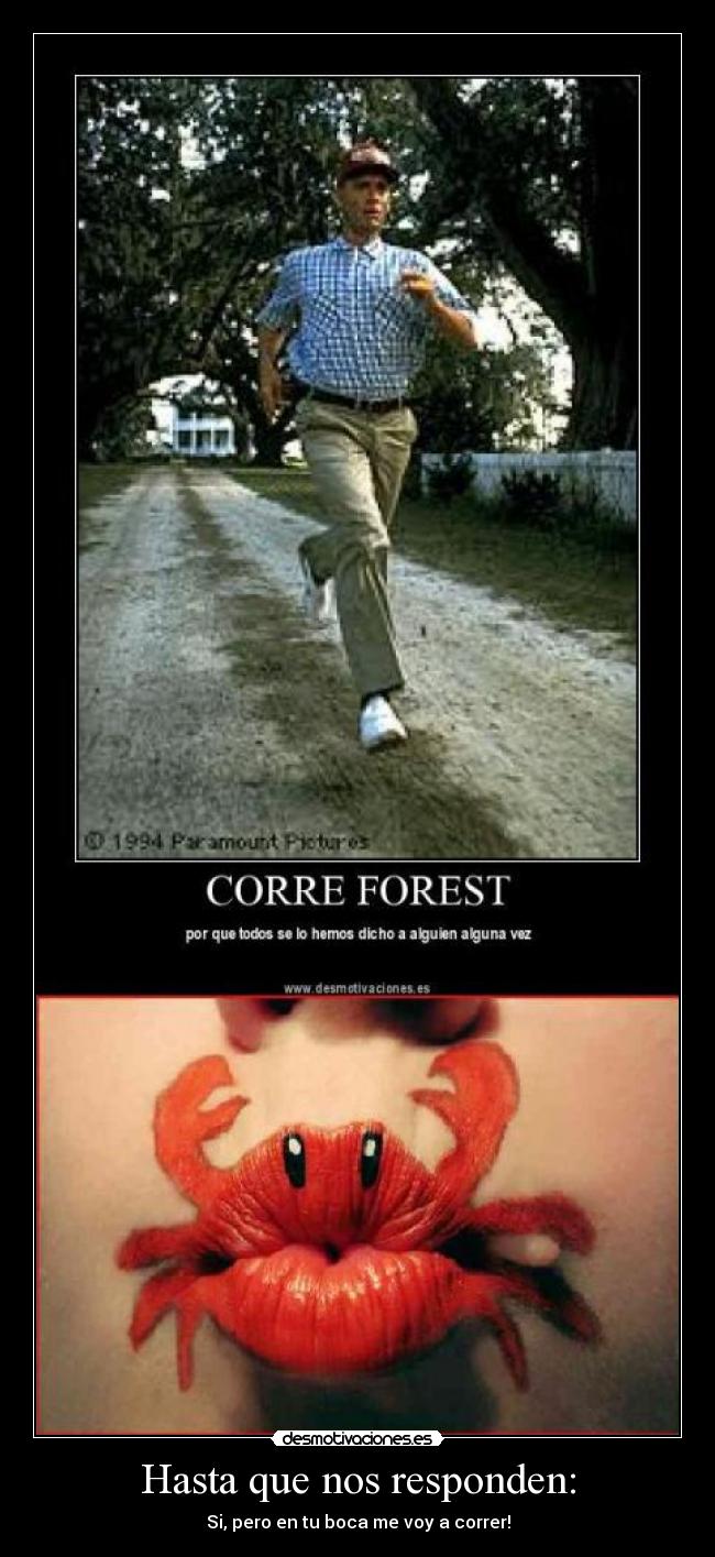 Hasta que nos responden: -