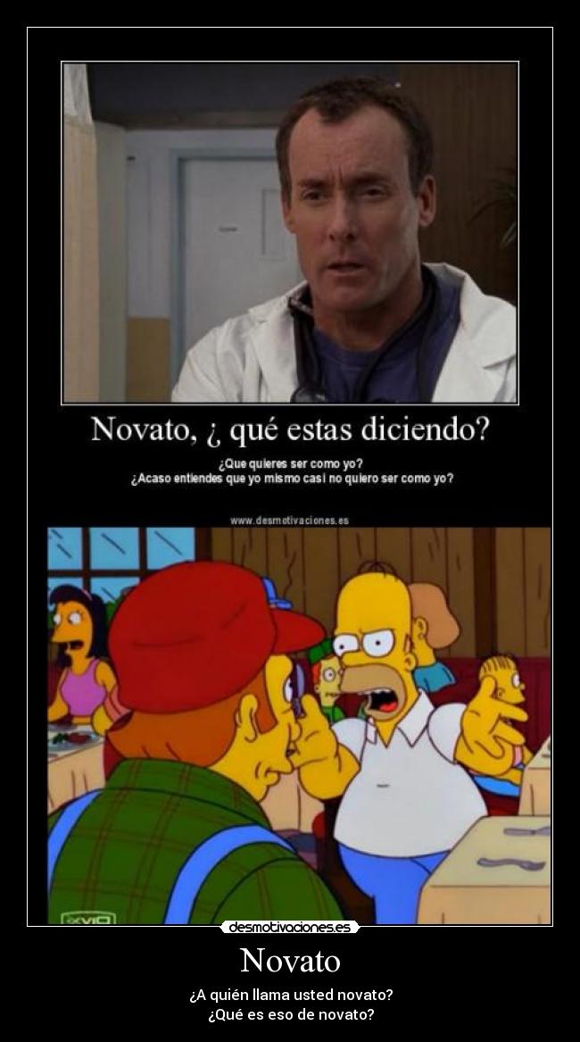 carteles homer novato desmotivaciones