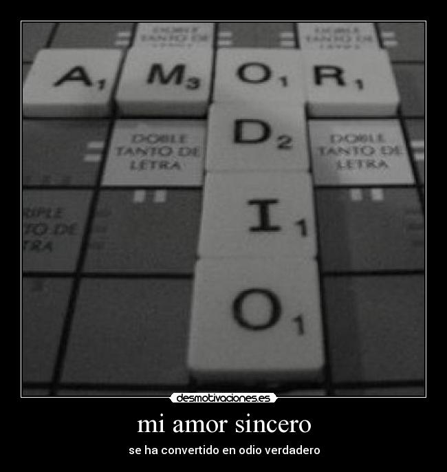 mi amor sincero -