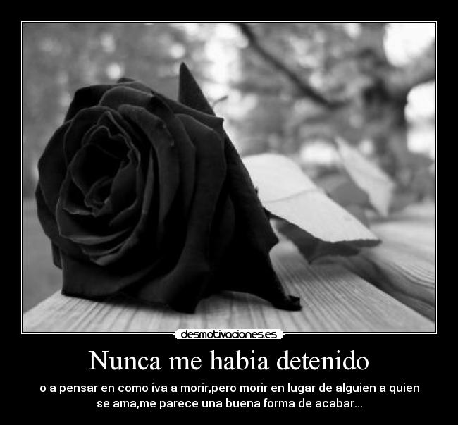 Nunca me habia detenido -