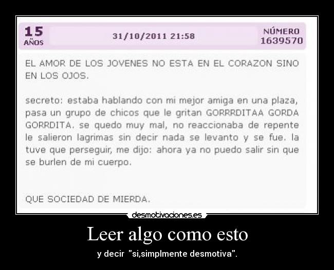 Leer algo como esto - 