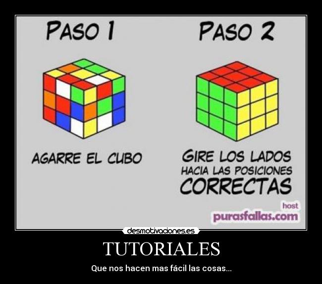 carteles tutoriales desmotivaciones