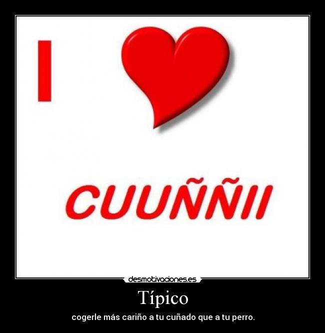 Típico - cogerle más cariño a tu cuñado que a tu perro.