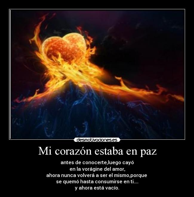 Mi corazón estaba en paz - 