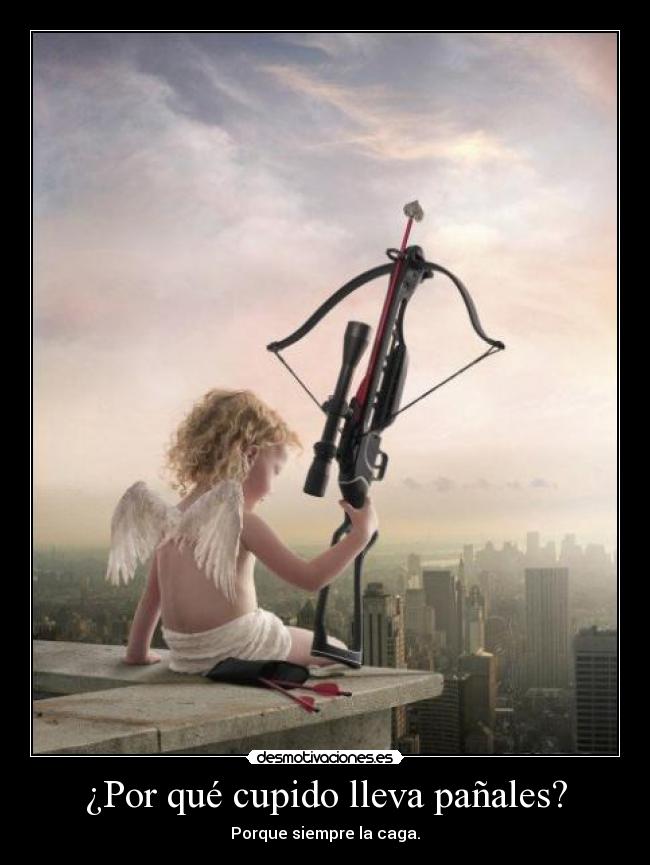 ¿Por qué cupido lleva pañales? -