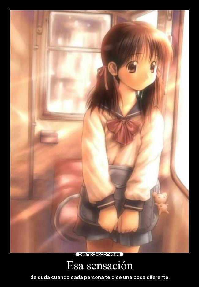 Esa sensación -
