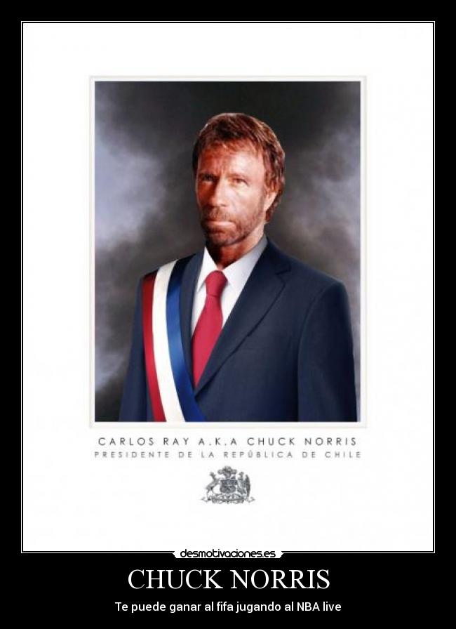 CHUCK NORRIS - Te puede ganar al fifa jugando al NBA live