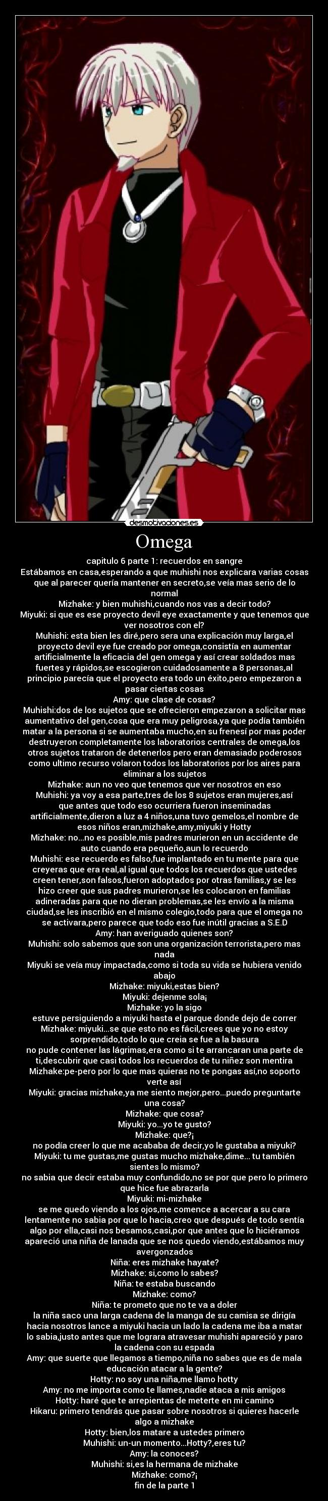 carteles omega capitulo parte dact3rius imagen muhishi desmotivaciones