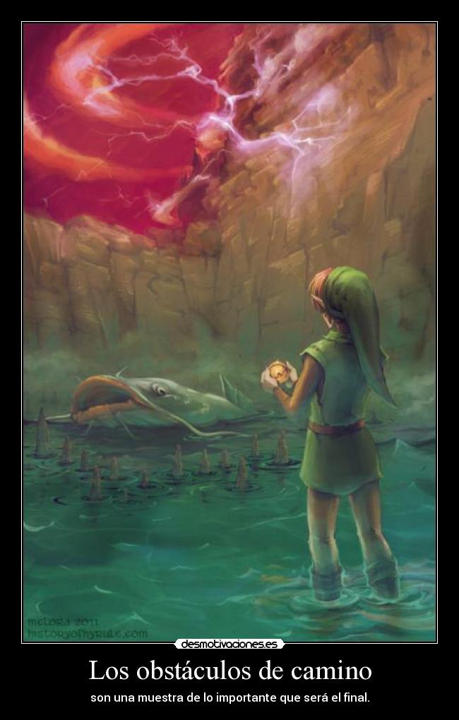 carteles obstaculos thelegendofzelda link desmotivaciones