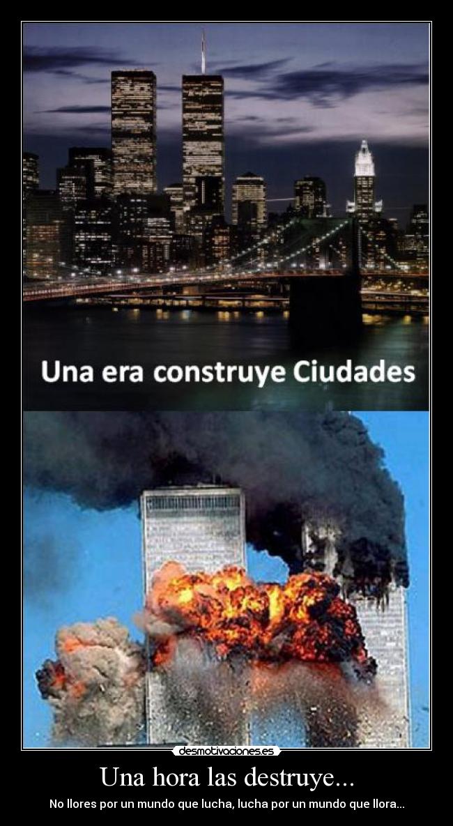 Una hora las destruye... - 