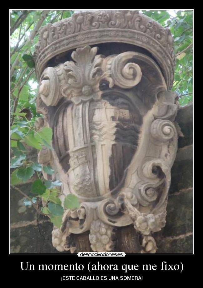 Un momento (ahora que me fixo) - ¡ESTE CABALLO ES UNA SOMERA!