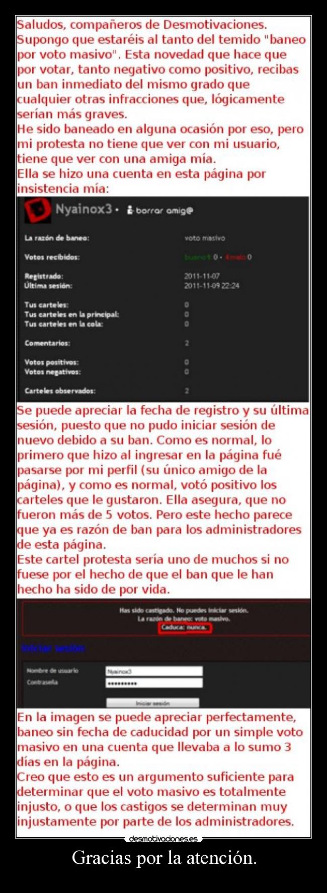 Gracias por la atención. -