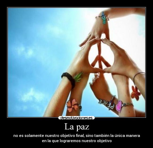 carteles peaceandlove desmotivaciones