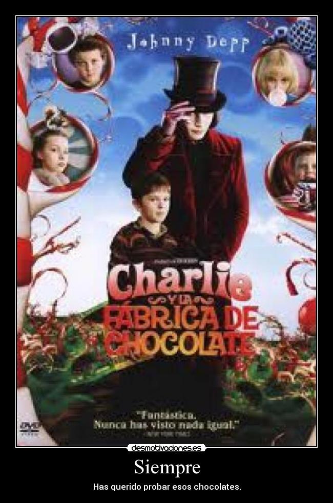 Siempre - Has querido probar esos chocolates.