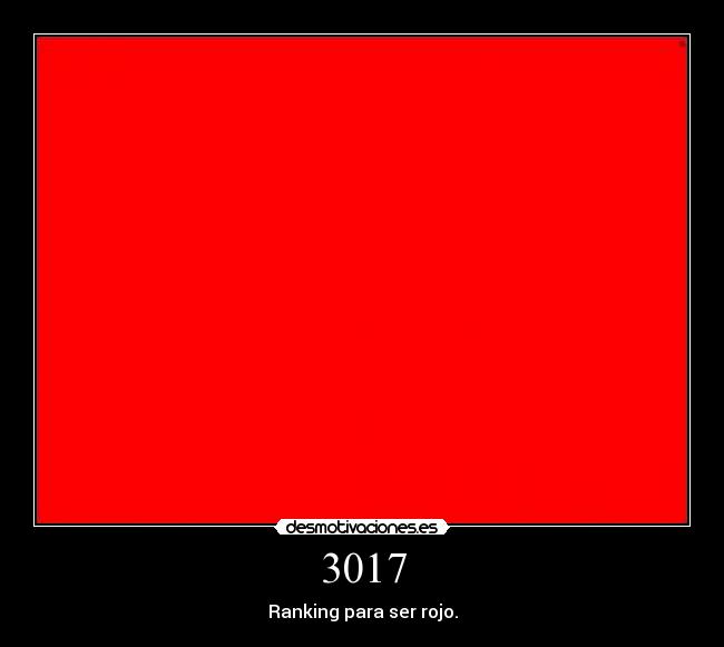 3017 - Ranking para ser rojo.