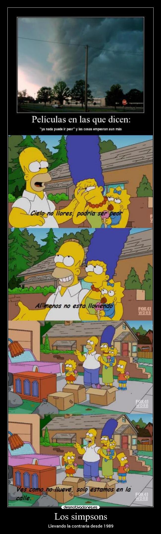 carteles simpsons simpsons excepcion contraria peor calarat desmotivaciones