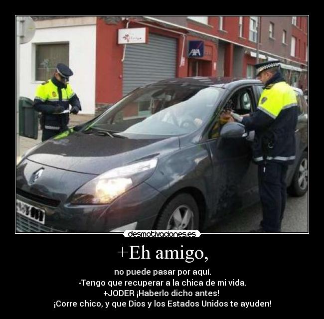 carteles control policia amor coche america desmotivaciones